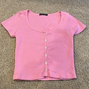 Brandy Melville Pink Zella Top
